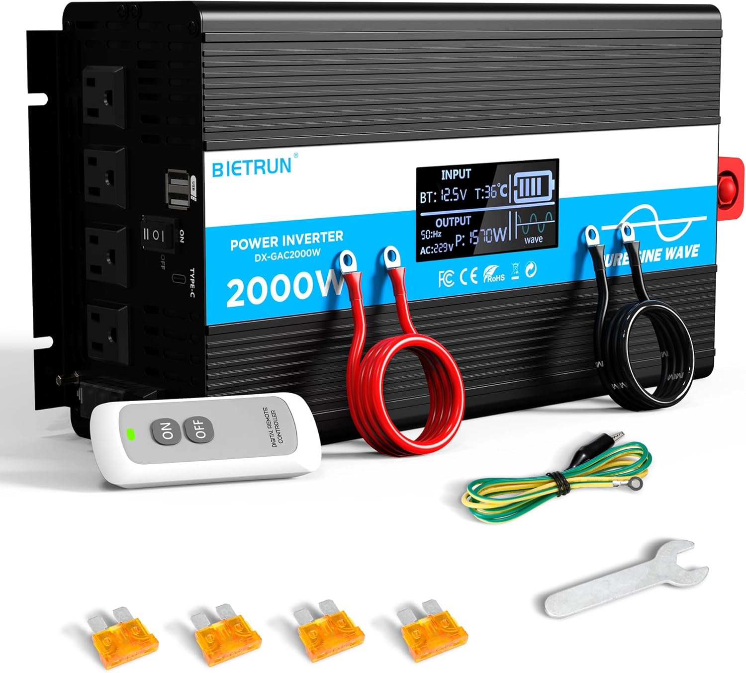 Bietrun 2000 Watt AC Inverter